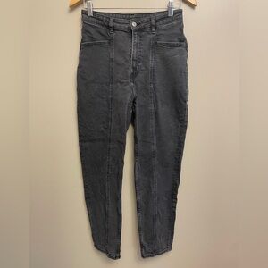 H&M Divided Jeans Black Size 6 Straight Leg